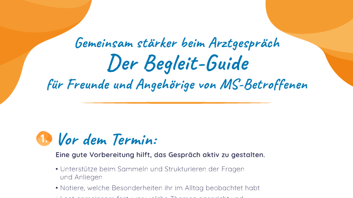 ​Better together: A care partner’s guide to joining an MS appointment’ downloadable PDF resource.​