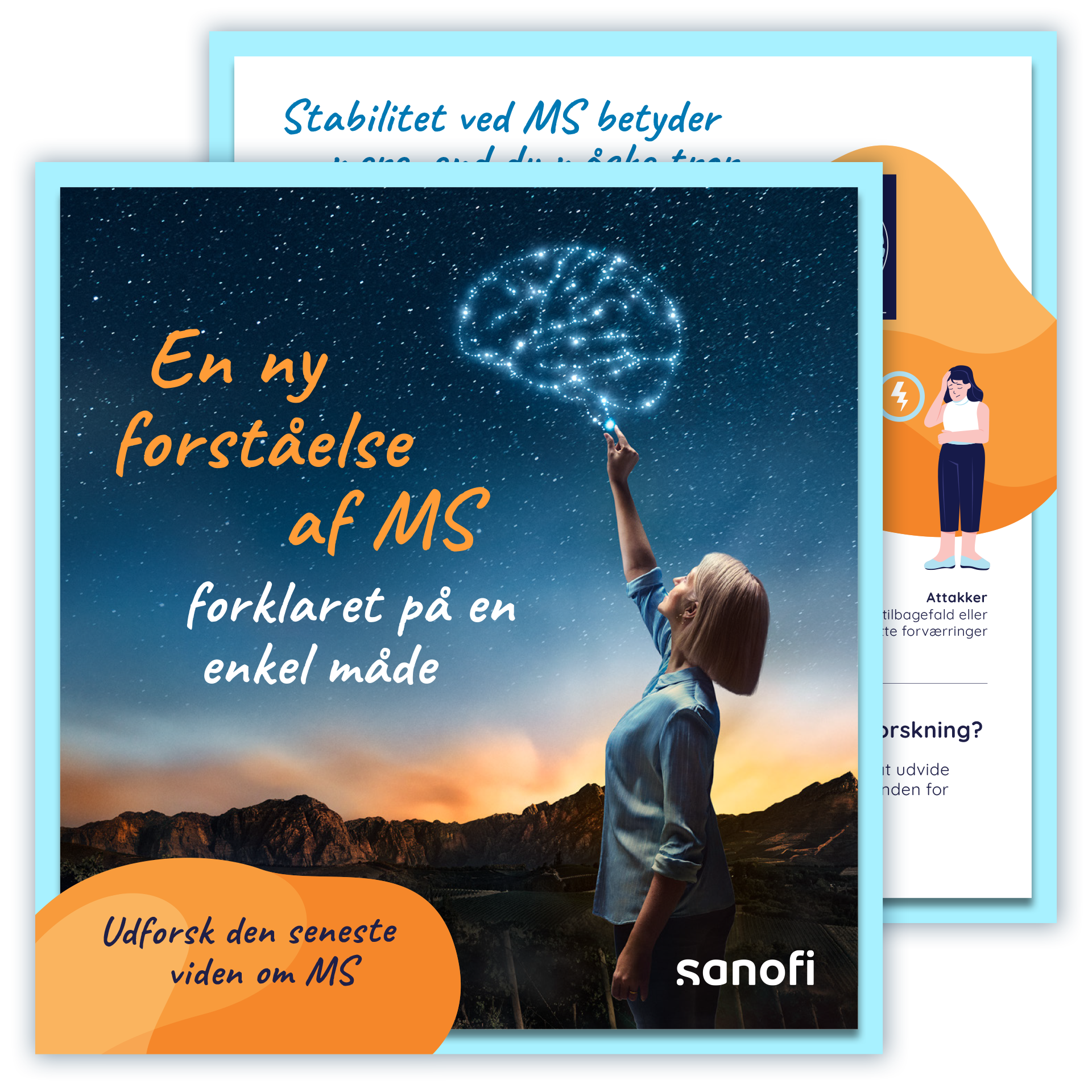 Billede af patientbrochuren 'En ny forståelse af MS', som kan downloades