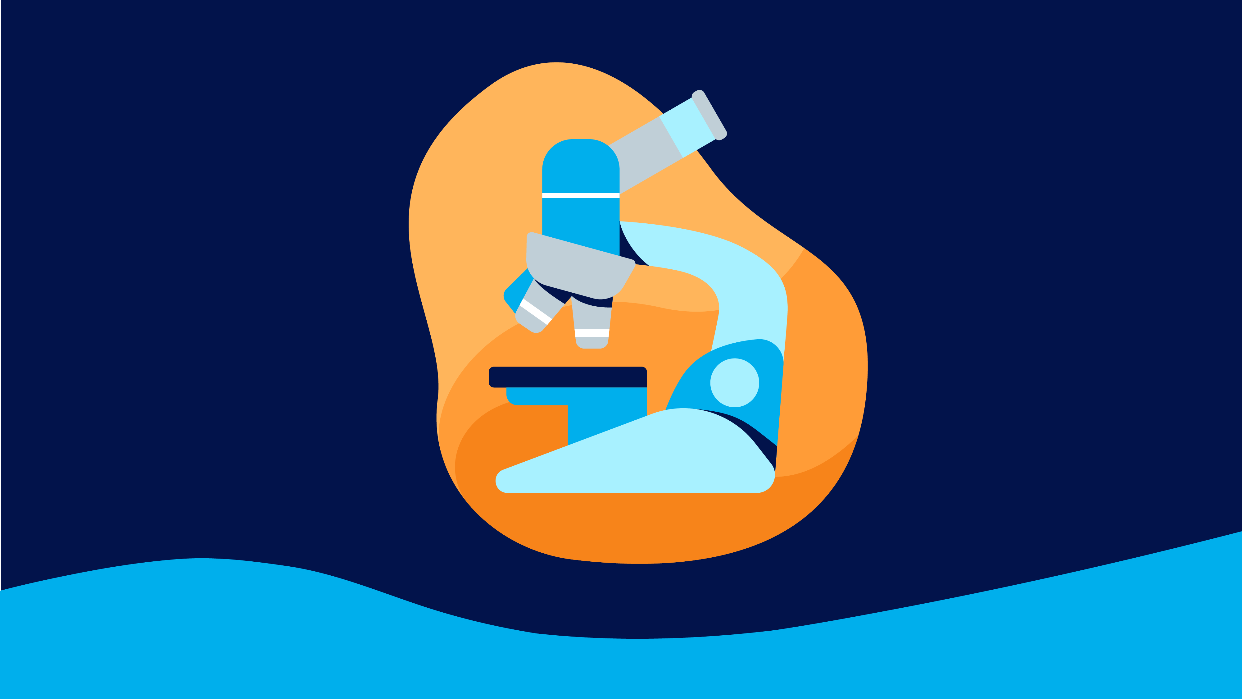 Illustration of a microscope