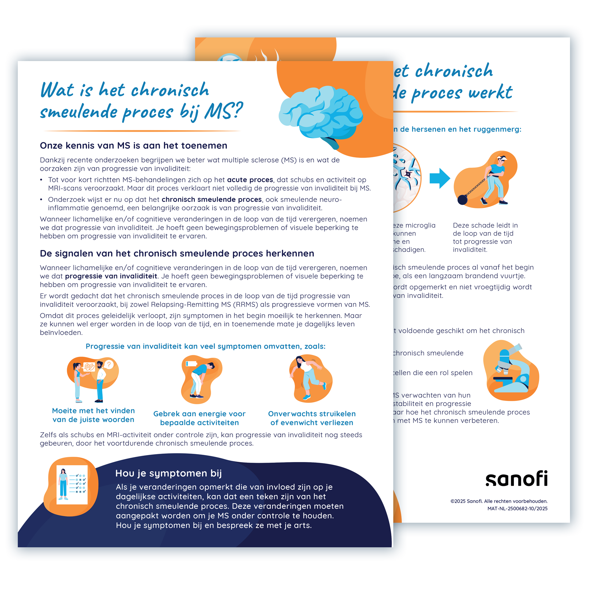 Miniatuurafbeelding van een pdf met de titel 'Wat is het chronisch smeulende proces bij MS?